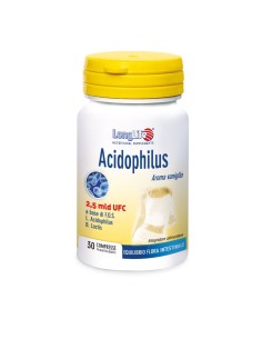 LongLife Acidophilus Integratore Flora Intestinale 30 tavolette masticabili